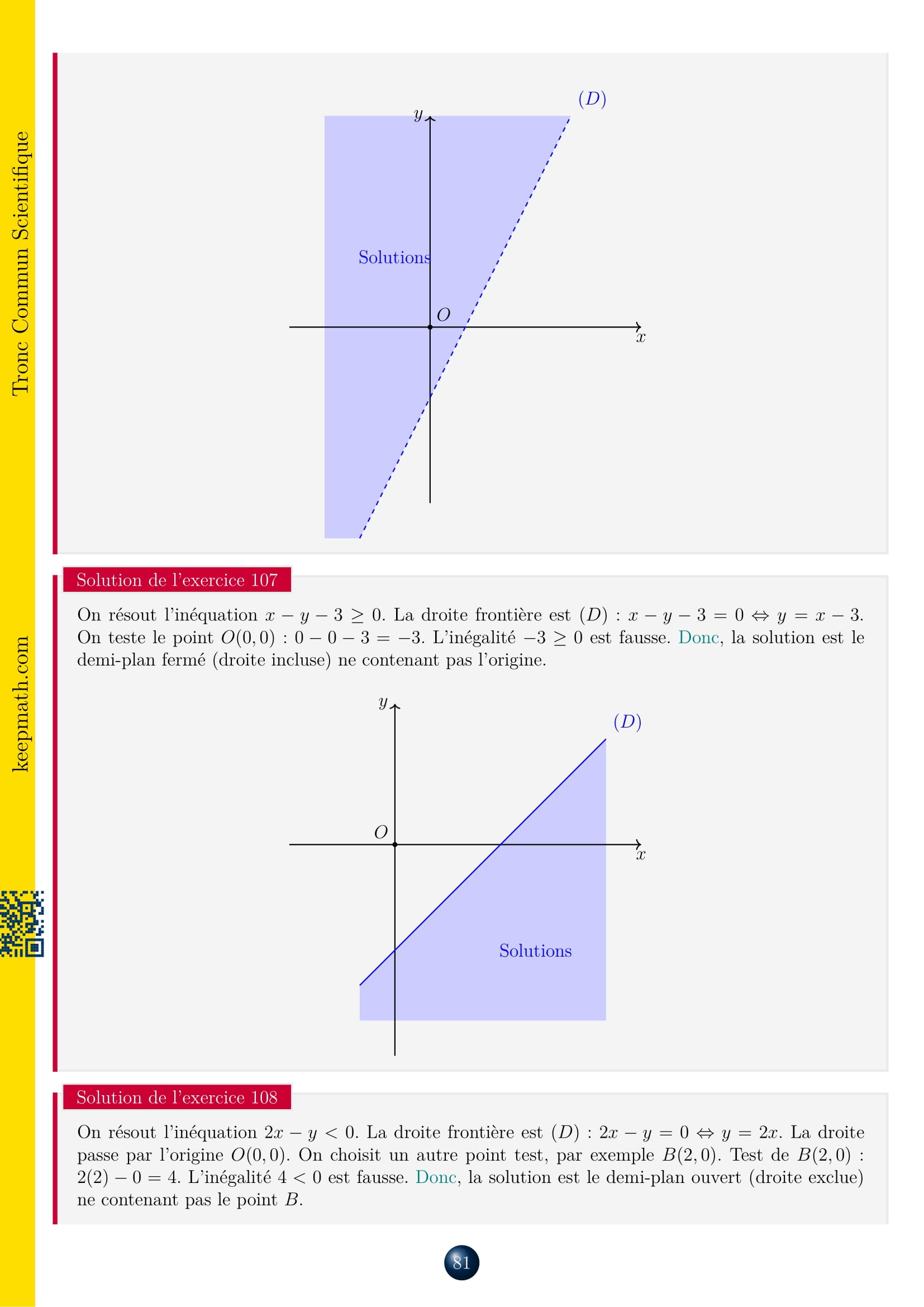 Livre de mathématiques Tronc Commun : Résumés de Cours et Exercices Corrigés – Image 7